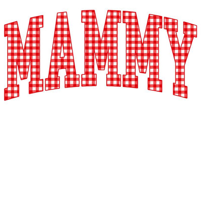 Customize MAMA Gingham Christmas Sweatshirt | Cute Personalized Mom Holiday Crewneck