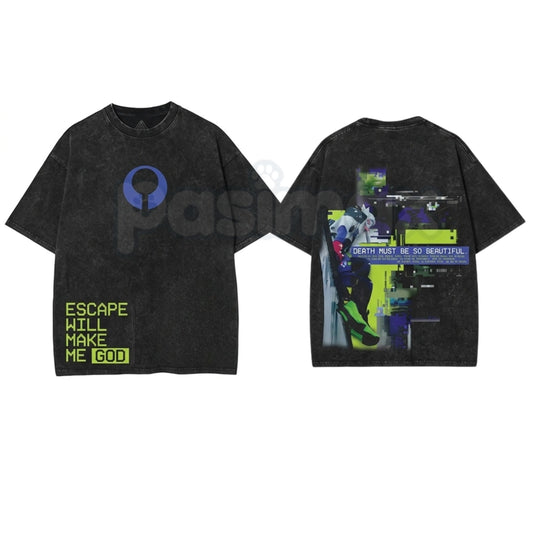 Marathon Gameplay Vintage Washed T-Shirt – Retro Gaming Graphic Tee, Gamer Streetwear Gift for Men & Women-Pasimax