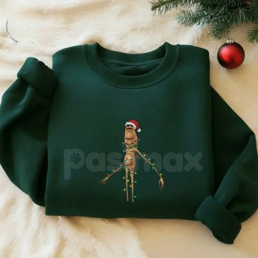 Marcus The Worm Sweatshirt | Cute Quirky Garden Graphic Jumper | Unique Absurdist Humor Crewneck-Pasimax