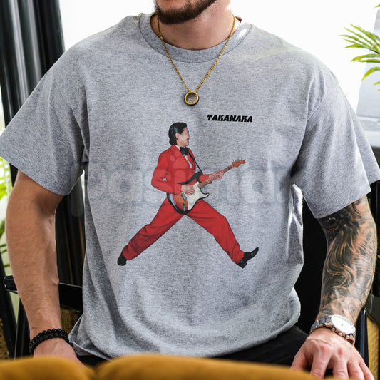 Masayoshi Takanaka Retro T-Shirt – Japanese City Pop Graphic Tee, Premium 100% Cotton Jazz Fusion Top, Soft Lived-In Heavyweight Japanese Music Fan Shirt, Made in USA-Pasimax