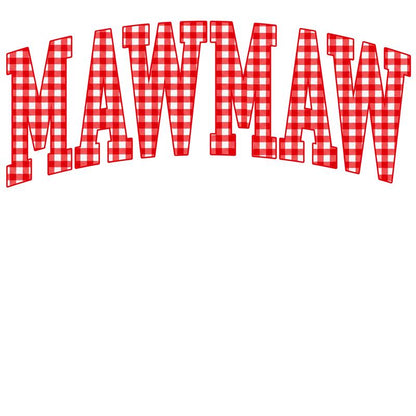 Customize MAMA Gingham Christmas Sweatshirt | Cute Personalized Mom Holiday Crewneck