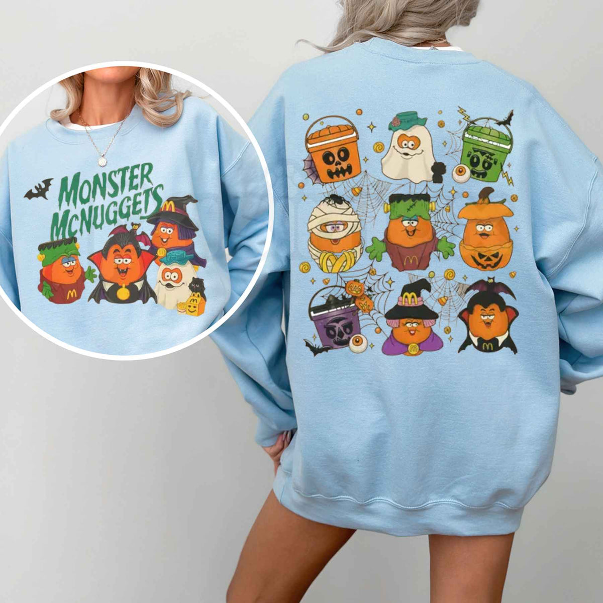 McNuggets Buddies 2-Sided Sweatshirt | Vintage 90s Pop Culture Crewneck-Pasimax