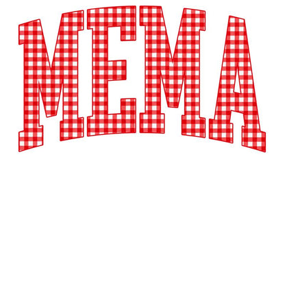 Customize MAMA Gingham Christmas Sweatshirt | Cute Personalized Mom Holiday Crewneck