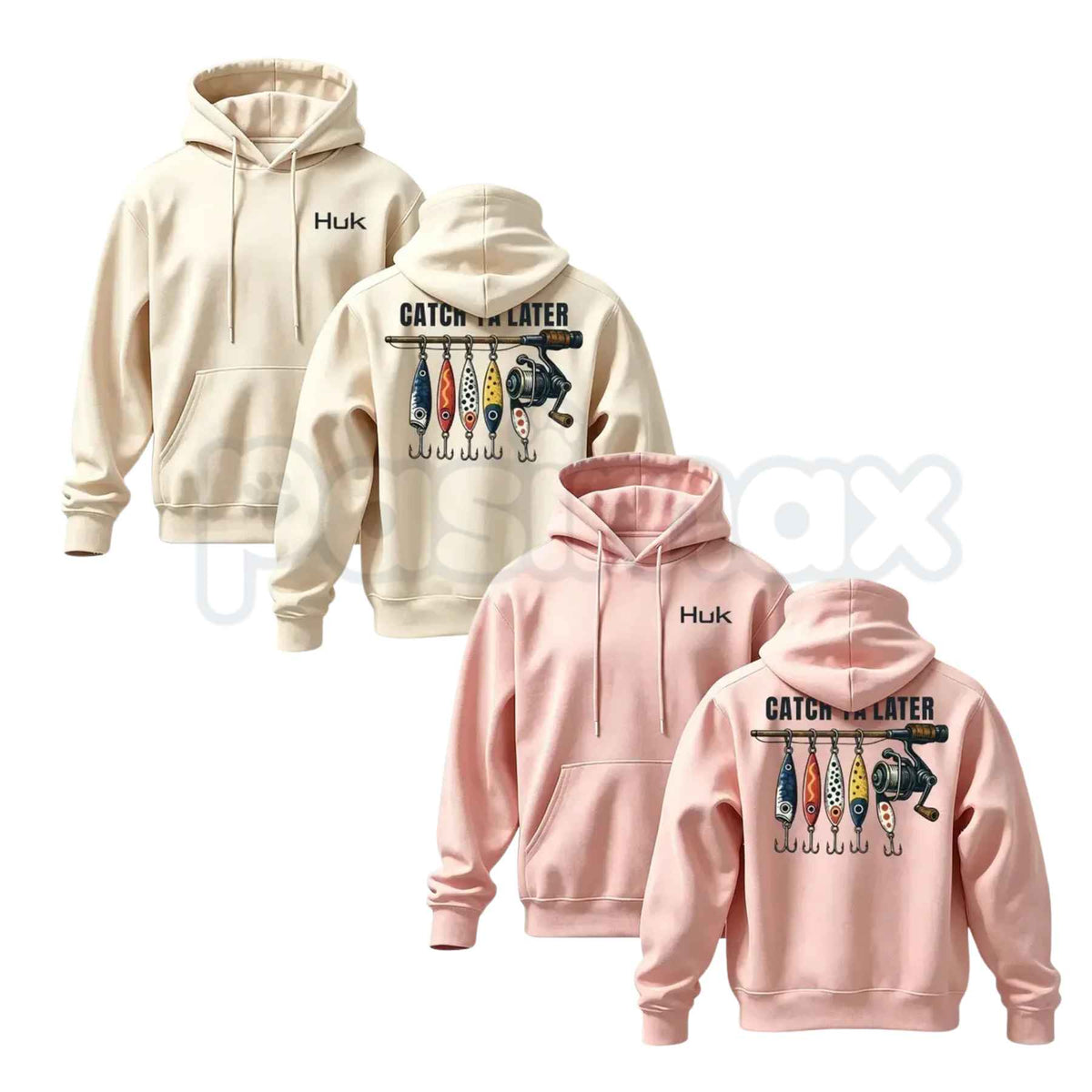 Menswear Classic Vintage American Retro Fishing Graphic Hoodie – Outdoorsman Angler Pullover, Cabin Lifestyle Fish Sweatshirt, Unisex Streetwear-Pasimax
