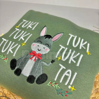 Mi Burrito Sabanero "Tuki Tuki Tuki" Embroidered Sweatshirt – Latin Christmas Crewneck-Pasimax