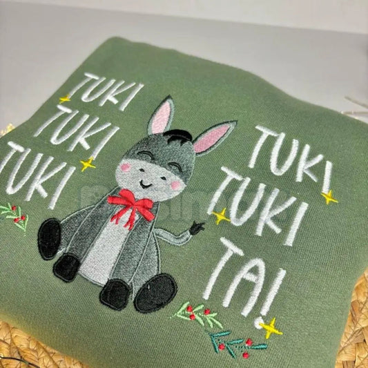 Mi Burrito Sabanero "Tuki Tuki Tuki" Embroidered Sweatshirt – Latin Christmas Crewneck-Pasimax
