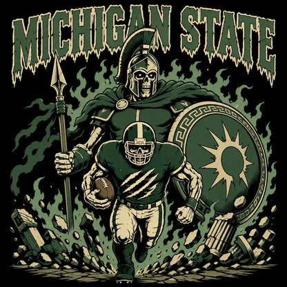 Vintage College Football Skull Sweatshirt | Retro All Teams Sports Top