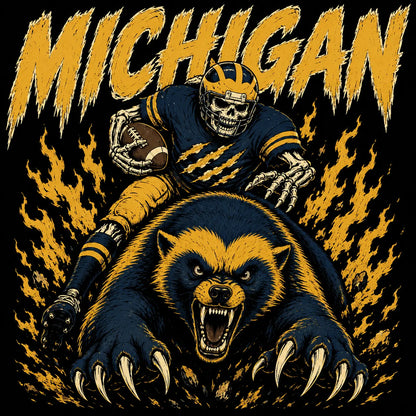 Vintage College Football Skull Sweatshirt | Retro All Teams Sports Top