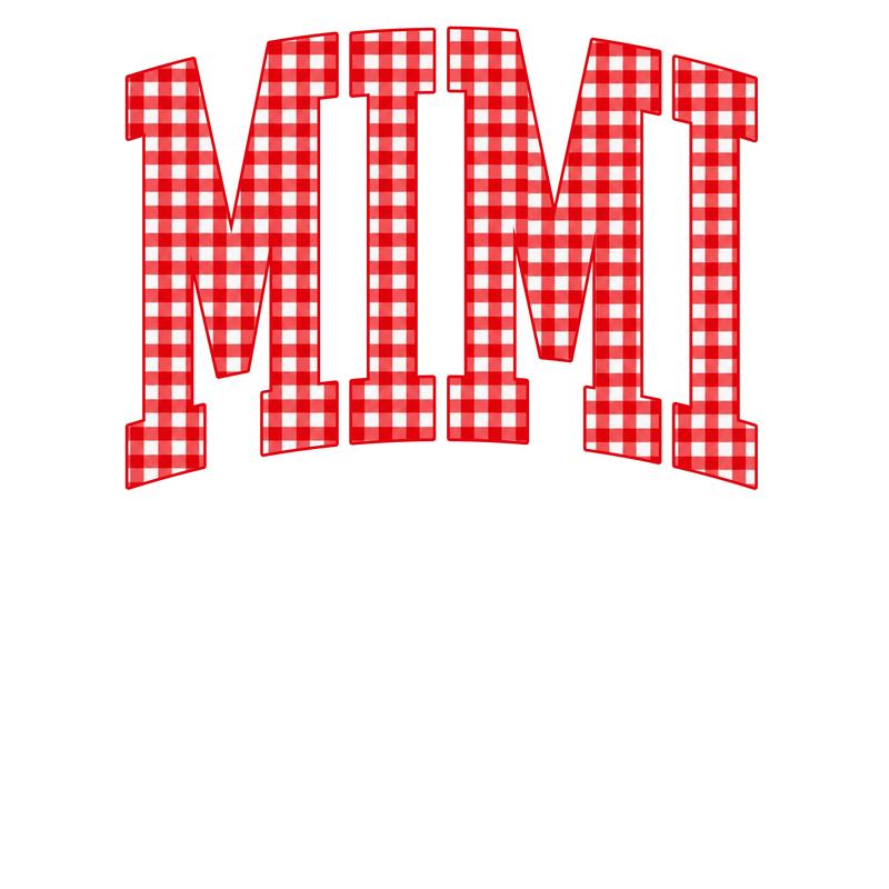Customize MAMA Gingham Christmas Sweatshirt | Cute Personalized Mom Holiday Crewneck