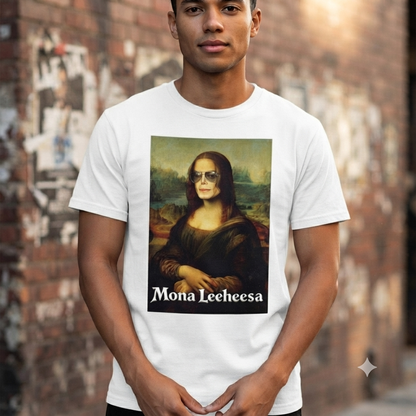 Mona Leeheesa T-Shirt – Funny MJ Hee Hee Pop Culture Unisex Cotton Graphic Tee-Pasimax