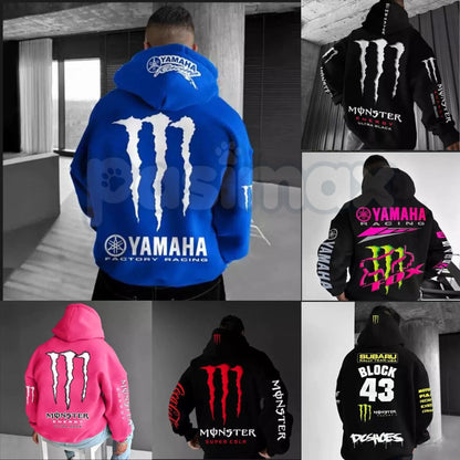 Monster Energy Claw Streetwear Hoodie – Oversized Graphic Pullover, Iconic Energy Drink Merch, Unisex-Pasimax