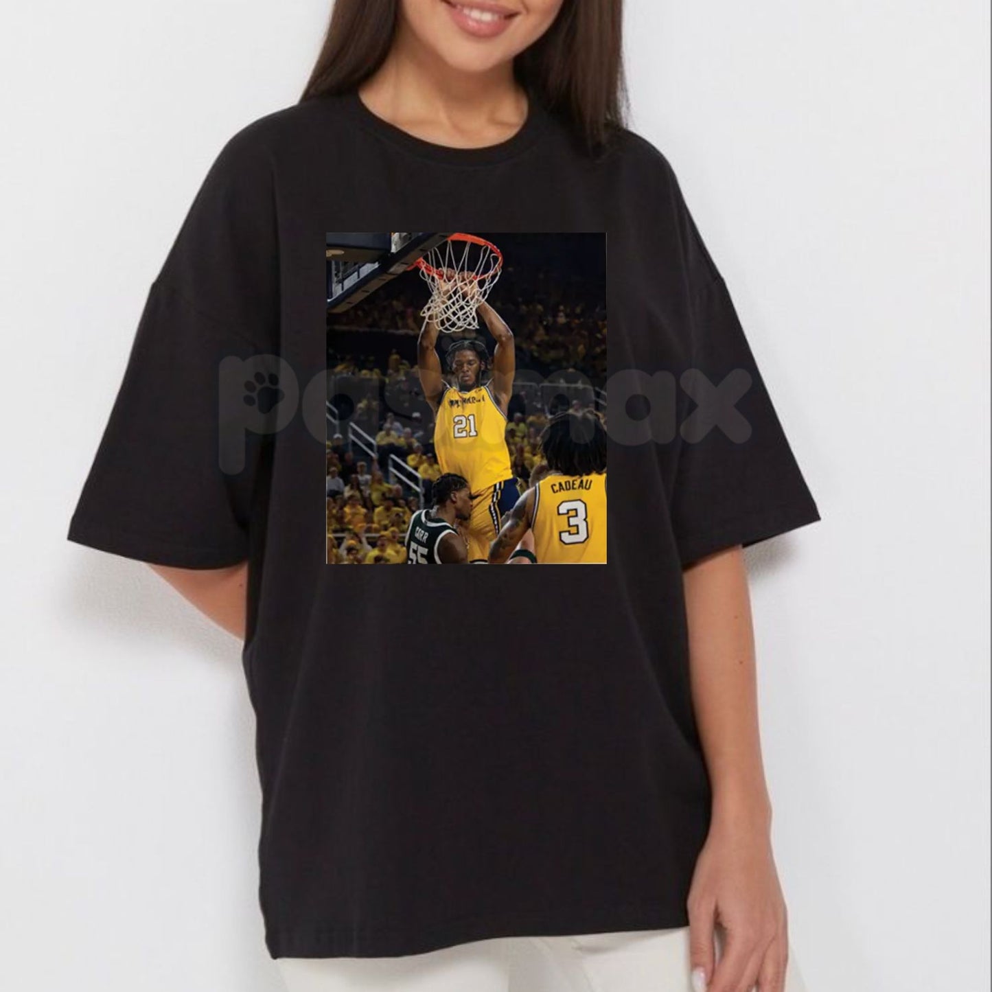 Morez Johnson Funny Basketball T-Shirt - Viral Basketball Meme Graphic Tee, Premium 100% Cotton Sports Fan Gift, High School & College Hoops Apparel, Soft Lived-In Heavyweight Basketball Culture Top, Made in USA Athletic Fashion-Pasimax