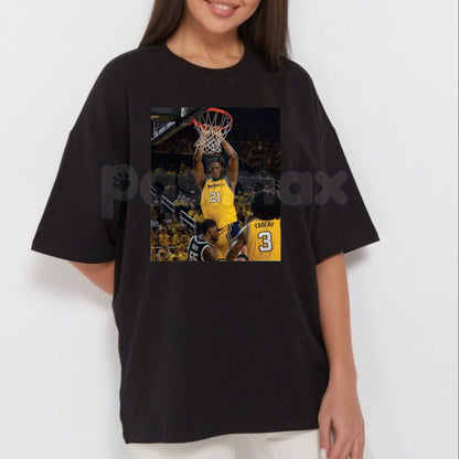 Morez Johnson Funny Basketball T-Shirt - Viral Basketball Meme Graphic Tee, Premium 100% Cotton Sports Fan Gift, High School & College Hoops Apparel, Soft Lived-In Heavyweight Basketball Culture Top, Made in USA Athletic Fashion-Pasimax