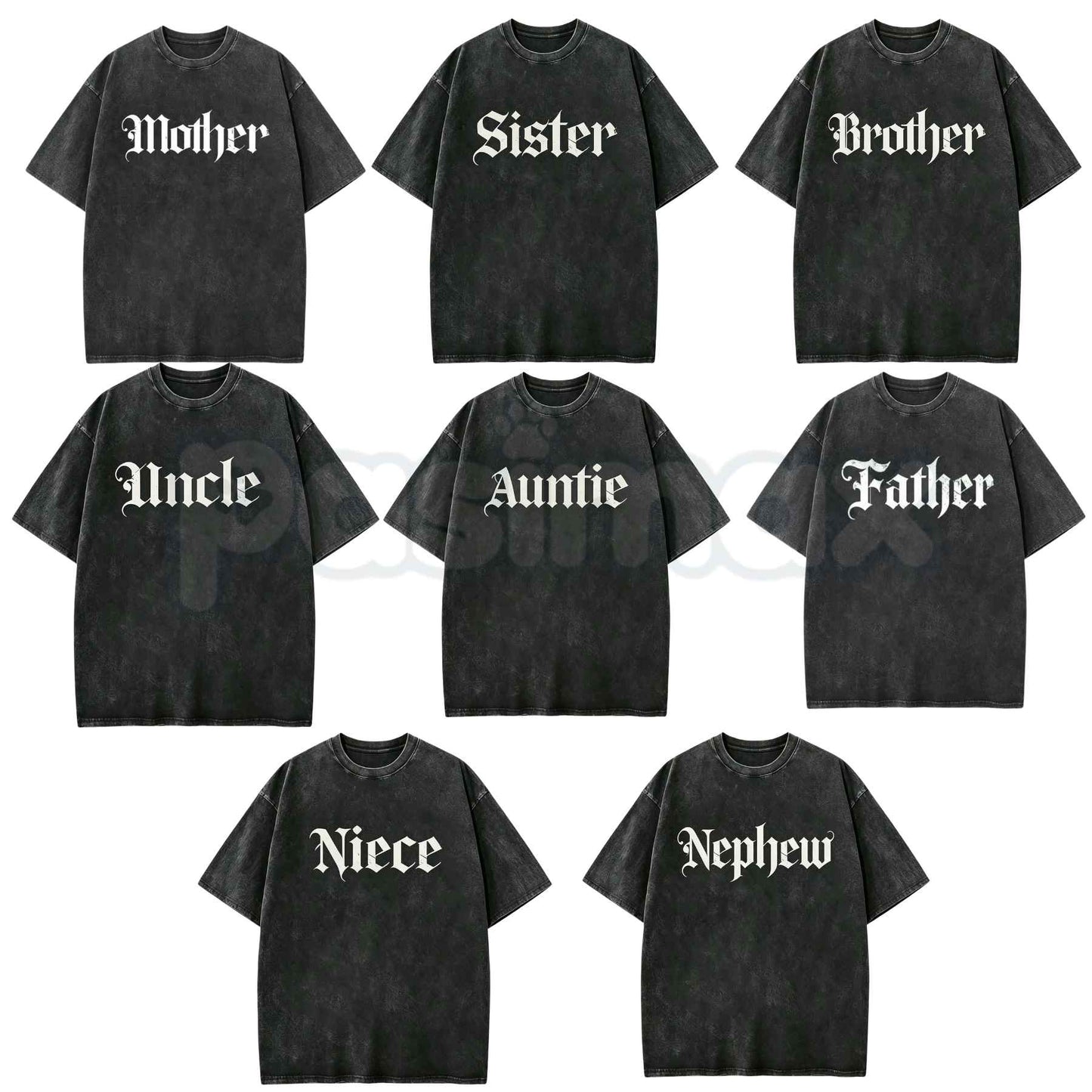 Mother Gothic Shirt Old English Tee – Retro Alt Mom Graphic T-Shirt, Vintage Washed Lightweight Cotton Unisex Streetwear Top-Pasimax