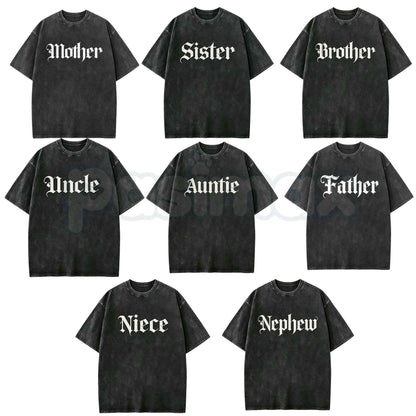 Mother Gothic Shirt Old English Tee – Retro Alt Mom Graphic T-Shirt, Vintage Washed Lightweight Cotton Unisex Streetwear Top-Pasimax