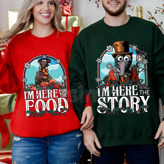 Muppet Christmas Carol Couple Sweatshirt – Matching Holiday Movie Crewnecks-Pasimax