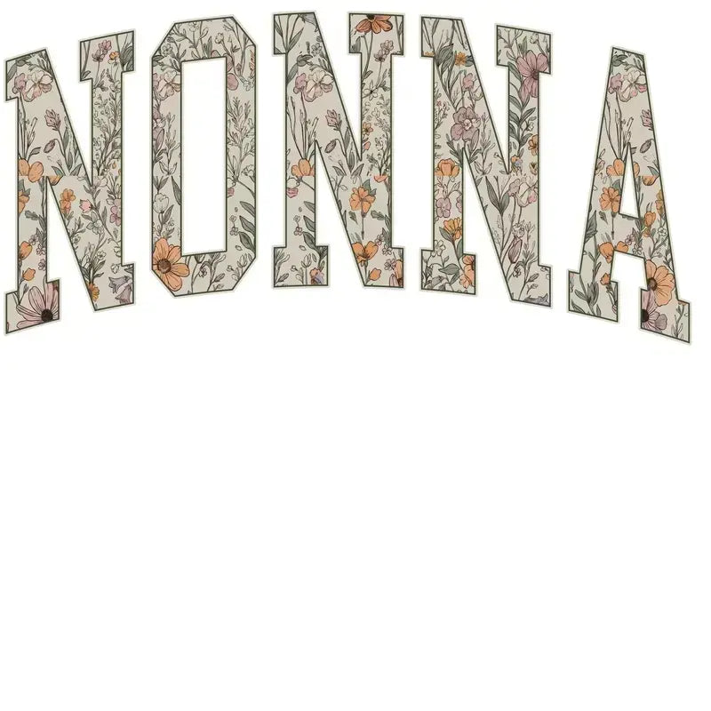 Floral Grandma Gigi Nana Mimi Mama Sweatshirt | Floral Family Crewneck