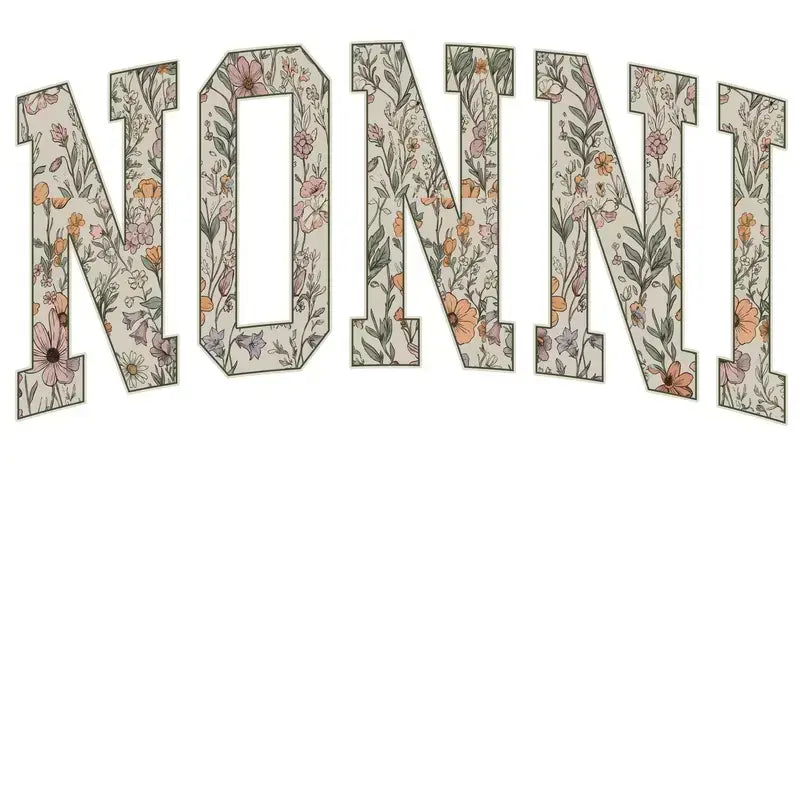Floral Grandma Gigi Nana Mimi Mama Sweatshirt | Floral Family Crewneck