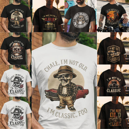 New 2025 Men's Printed T-Shirt - Black 100% Cotton Premium Tee, Durable Short-Sleeve Top-Pasimax