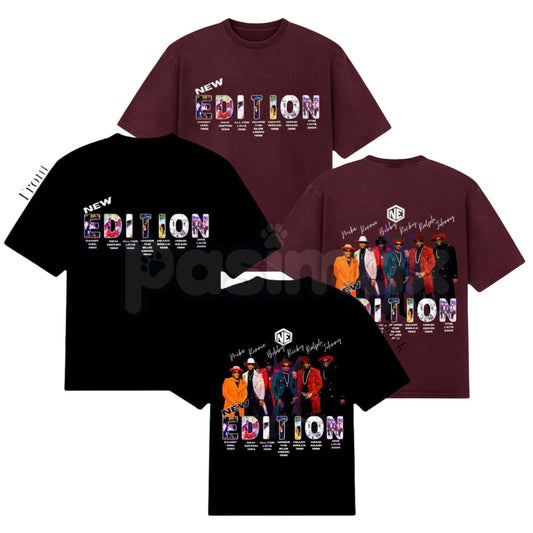 New Edition "Way Tour 2026" Inspired T-Shirt - Retro R&B Concert Graphic Tee, NE4Life Fan Merchandise, Vintage 90s Music Tour Style Apparel-Pasimax