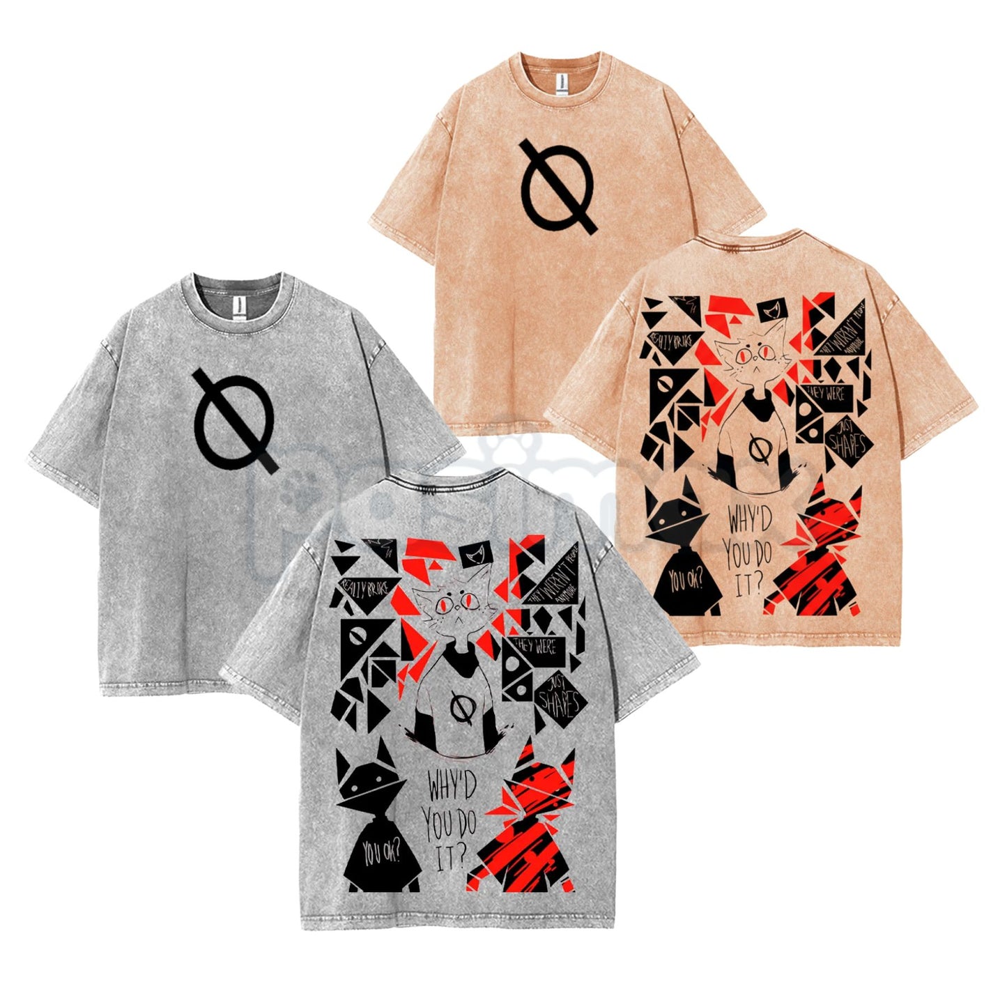 Night in The Woods Mae Borowski T-Shirt – Double Printed Acid Washed Anime Graphic Tee-Pasimax