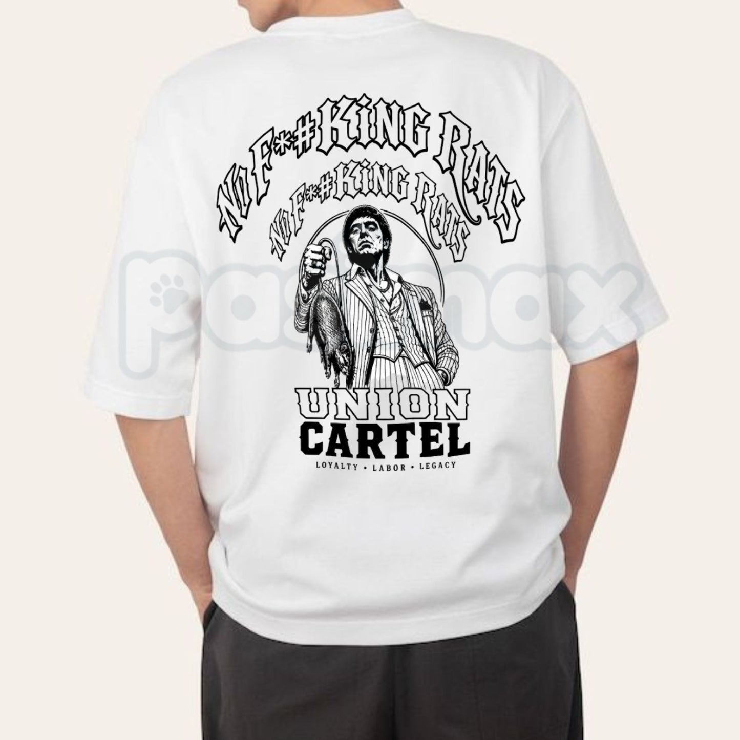 "No Fing Rats" Union T-Shirt – Funny Sarcastic Labor Brotherhood Worker Graphic Tee-Pasimax