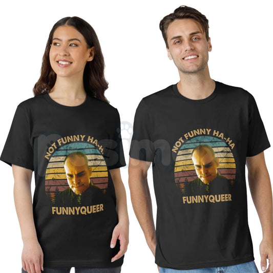 "No Funny Ha-Ha" Vintage Sling Blade T-Shirt – Retro 90s Cult Classic Movie Quote Novelty Graphic Tee-Pasimax
