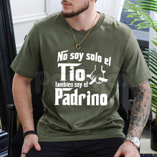 "No Soy Solo El Tío, También Soy El Papá" Graphic T-Shirt – Funny Spanish Father’s Day Tee, Premium 100% Cotton Hispanic Dad Top, Soft Lived-In Heavyweight Family Pride Shirt, Made in USA-Pasimax