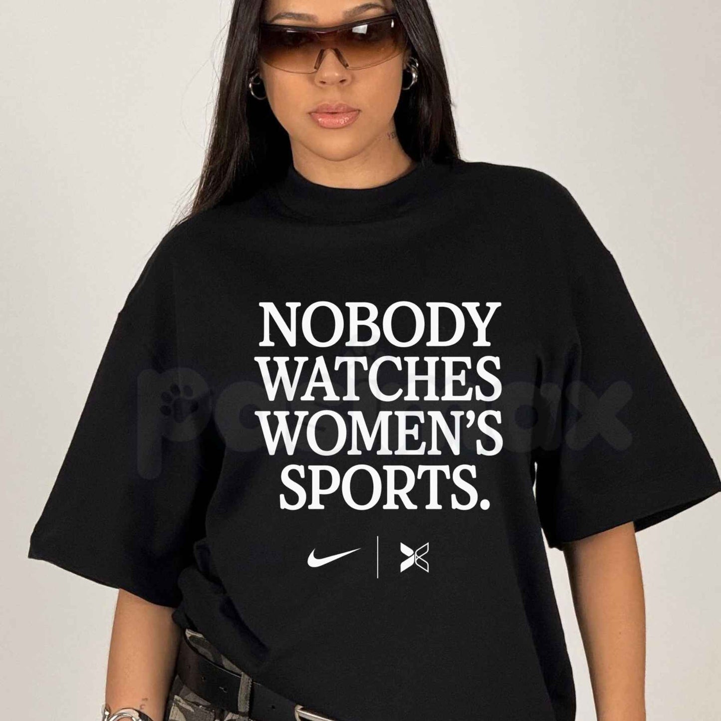 Nobody Watches Women's Sports T-Shirt – Funny Ironic Statement Unisex Cotton Tee-Pasimax