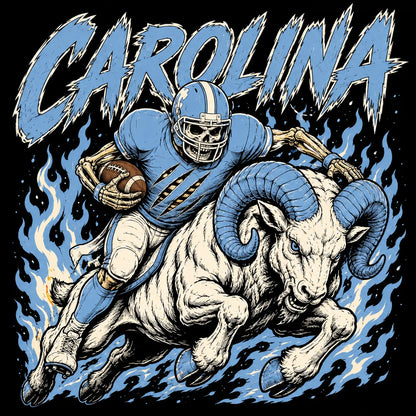 Vintage College Football Skull Sweatshirt | Retro All Teams Sports Top