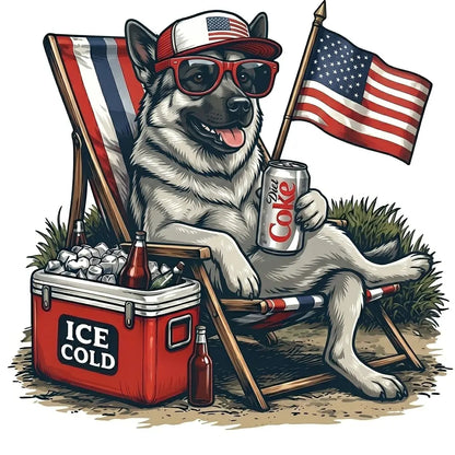 Comfort Colors® 50+ Dog Funny 4th of July T-Shirt – Retro Labrador Retriever Diet Coke Graphic Tee, Patriotic Animal Meme Shirt, Vintage USA Dog Lover Top