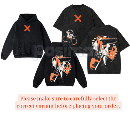 OFF (Off The Batter) Indie Game T-Shirt – Double Printed Vintage Washed Graphic Tee-Pasimax