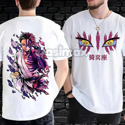 Official Akaza Kimetsu No Yaiba T-Shirt - Demon Slayer Anime Fan Apparel, Vibrant Manga Graphic-Passimax