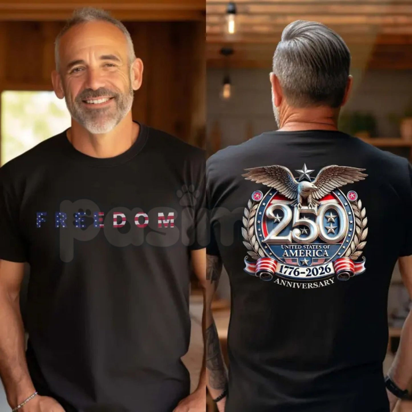 Official Freedom 250th Anniversary T-Shirt – USA 250 Years Independence 1776–2026 Graphic Tee-Pasimax