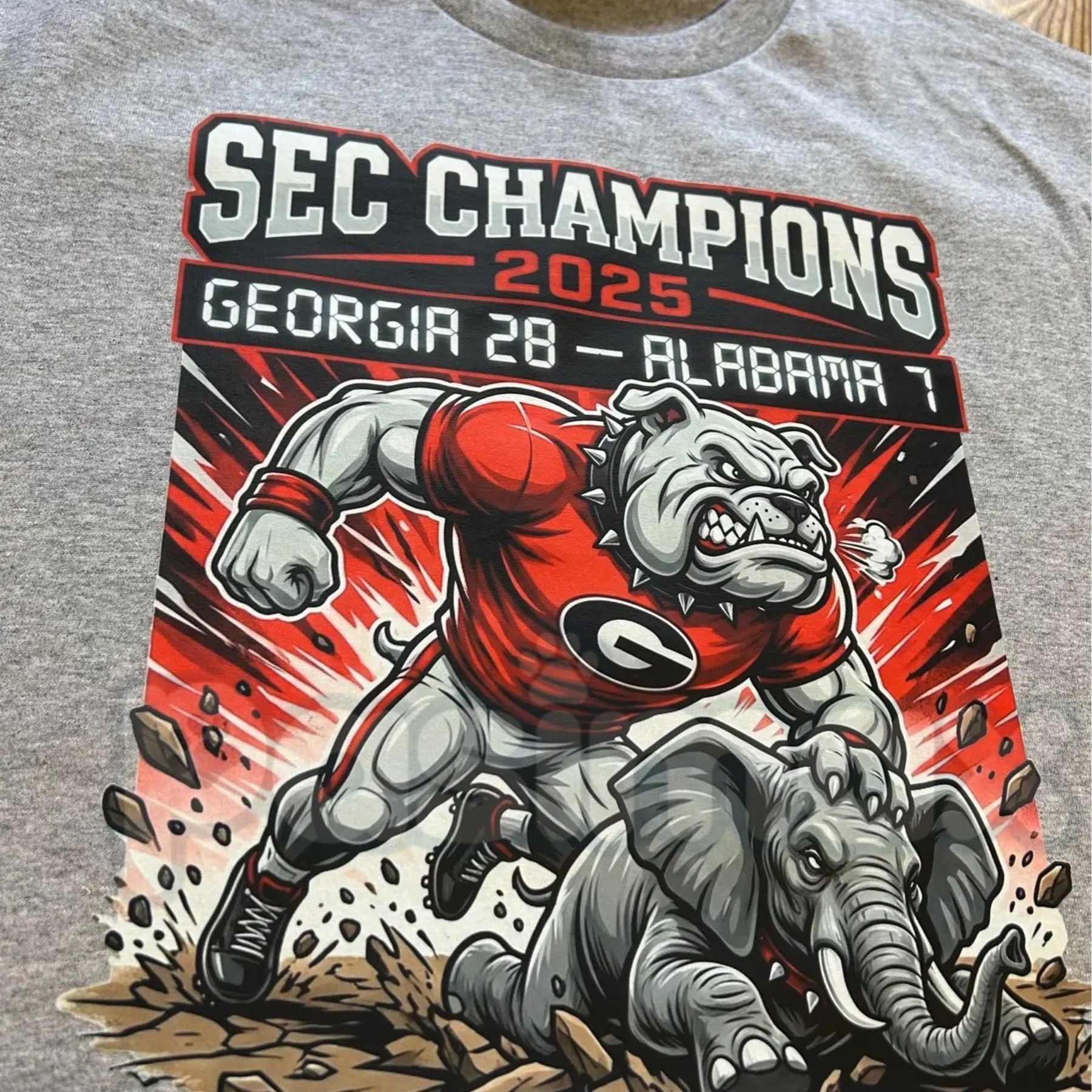 Official Georgia Bulldogs Championship Shirt - UGA Football Victory Fan Gear, College Football Commemorative Tee, Dawgs National Champion Apparel-Pasimax