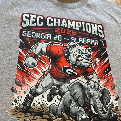 Official Georgia Bulldogs Championship Shirt - UGA Football Victory Fan Gear, College Football Commemorative Tee, Dawgs National Champion Apparel-Pasimax
