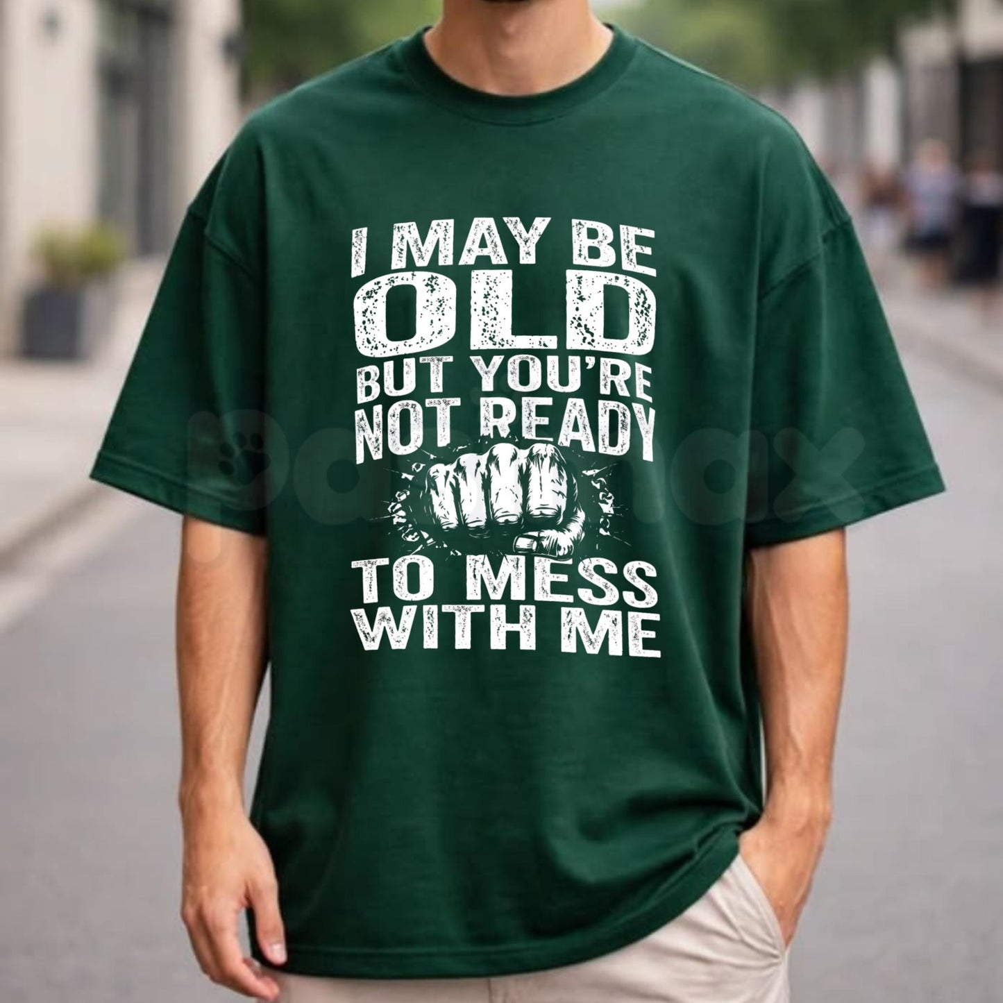 Old But Dangerous Graphic T-Shirt – Funny Senior Citizens Retro Tee, Humorous Sarcastic Old Man Unisex Apparel-Pasimax