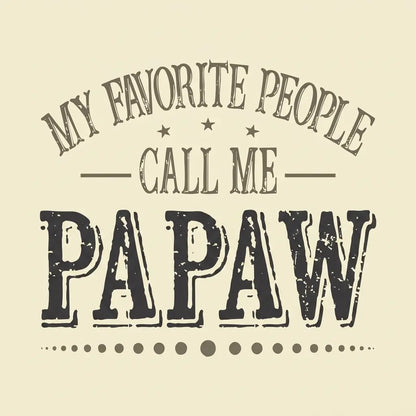 Comfort Colors® Custom "My Favorite People Call Me Papa" T-Shirt – Personalized Dad Graphic Tee, Aesthetic Retro Father's Day Gift Top