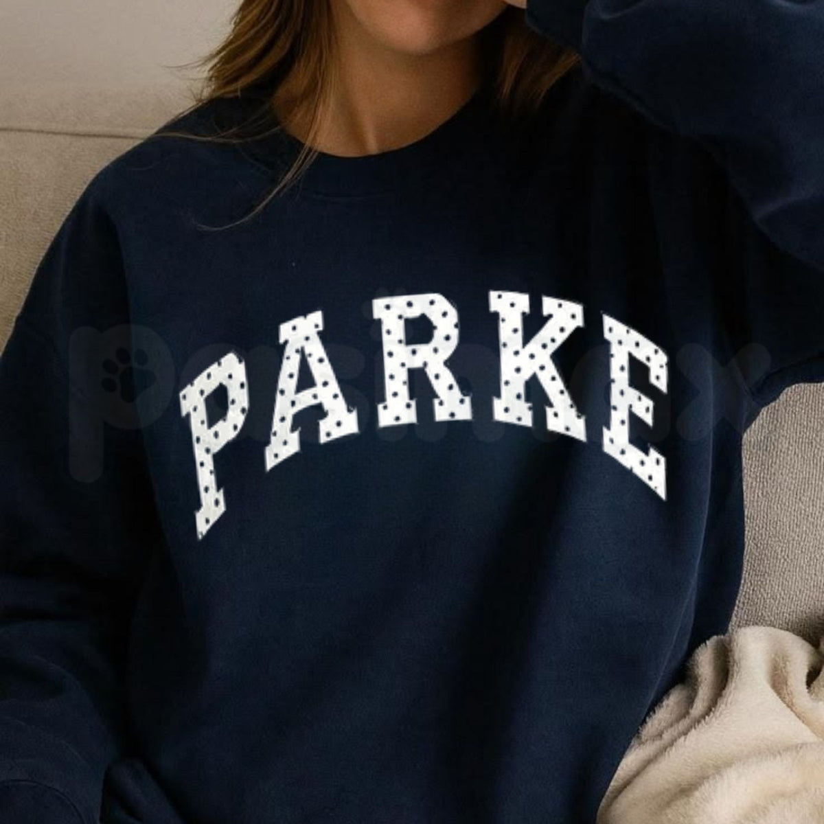 PARKE Sweatshirt | Preppy Varsity Minimalist Graphic Crewneck-Pasimax