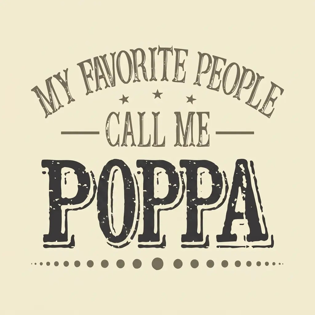 Comfort Colors® Custom "My Favorite People Call Me Papa" T-Shirt – Personalized Dad Graphic Tee, Aesthetic Retro Father's Day Gift Top