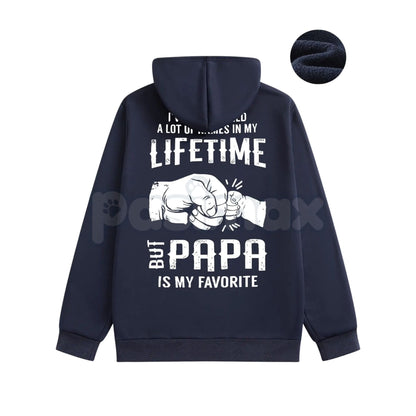 Papa is My Favorite Hoodie – Cute Dad and Grandpa Love Pullover, Family Relationship Apparel & Gift Idea, Unisex-Pasimax