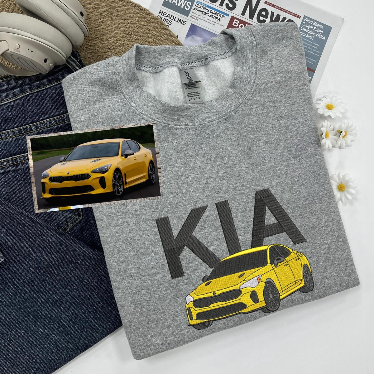 Personalized Sweatshirt For Car Lover, Custom Car Racing Hoodie, Car Lover Gift, Christmas Gift For Father