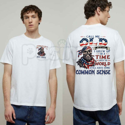 Personalized Year 1965-1980 Gen X T-Shirt – Call Me Old Fashioned Common Sense Unisex Tee-Pasimax