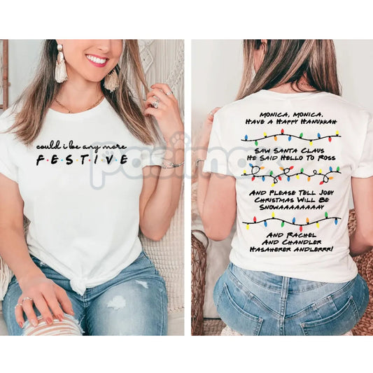 Phoebe Buffay Song Friends Christmas T-Shirt - Funny TV Show Holiday Gift, Unisex Smelly Cat Sweater Tee, 90s Sitcom Fan Apparel-Pasimax