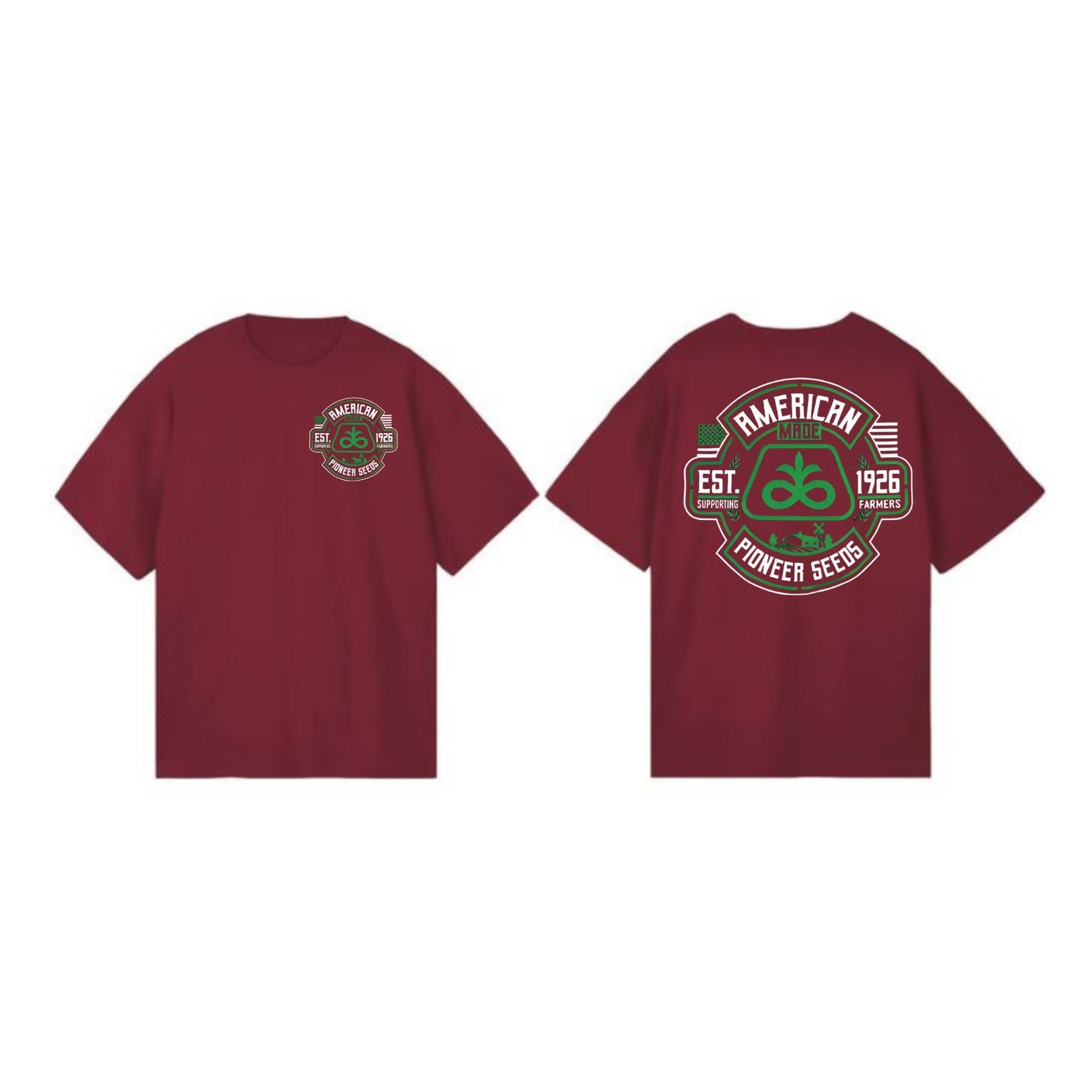 Pioneer Seeds T-Shirt - Farming & Ranching Apparel, American Heritage Graphic Tee-Pasimax