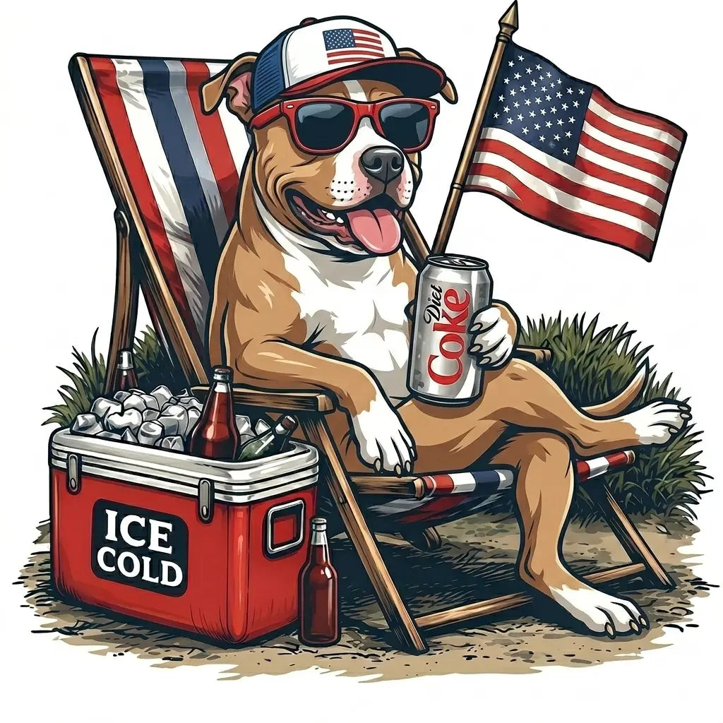 Comfort Colors® 50+ Dog Funny 4th of July T-Shirt – Retro Labrador Retriever Diet Coke Graphic Tee, Patriotic Animal Meme Shirt, Vintage USA Dog Lover Top