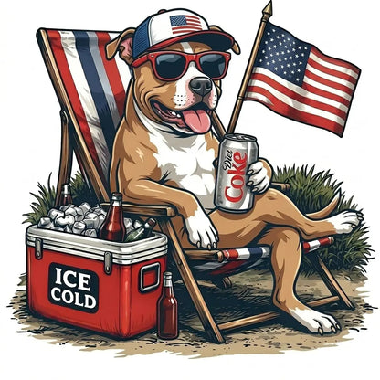Comfort Colors® 50+ Dog Funny 4th of July T-Shirt – Retro Labrador Retriever Diet Coke Graphic Tee, Patriotic Animal Meme Shirt, Vintage USA Dog Lover Top
