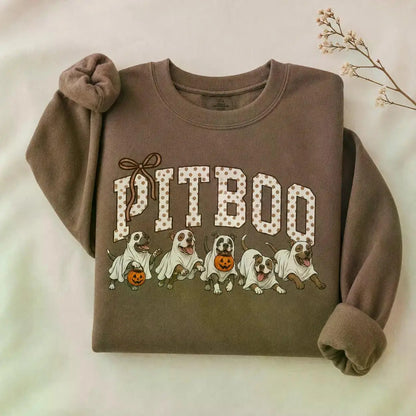 Dark Chocolate 30+ Halloween Dog Breeds Sweatshirt | Dog Mom Fall Crewneck