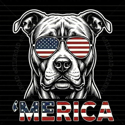 Comfort Colors® Vintage Dog 4th of July T-Shirt – Retro Patriotic Puppy Graphic Tee, Aesthetic Red White and Blue Dog Mom Dad Independence Day Top