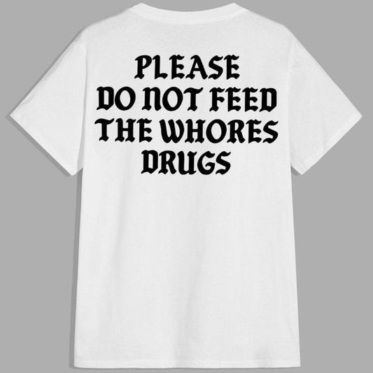 "Please Do Not Feed" Funny Graphic Tee - Sarcastic "The Animals" Shirt, Zoo Humor Apparel-Pasimax